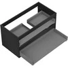 Praustuvo spintelės korpusas Mexen Box-A, 90 cm, 2 stalčiai, Juodas matt