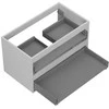 Praustuvo spintelės korpusas Mexen Box-A, 80 cm, 2 stalčiai, Pilkas matt