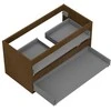 Praustuvo spintelės korpusas Mexen Box-A, 90 cm, 2 stalčiai, Nut