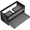 Praustuvo spintelės korpusas Mexen Box-A, 90 cm, 2 stalčiai, Juodas glossy