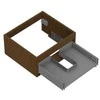 Praustuvo spintelės korpusas Mexen Box-A, 50 cm, 1 stalčius, Nut
