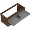 Praustuvo spintelės korpusas Mexen Box-A, 100 cm, 2 stalčiai, Nut