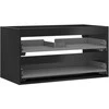 Praustuvo spintelės korpusas Mexen Box-A, 90 cm, 2 stalčiai, Juodas matt