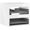 Praustuvo spintelės korpusas Mexen Box-A, 50 cm, 2 stalčiai, Baltas glossy