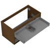Praustuvo spintelės korpusas Mexen Box-A, 90 cm, 2 stalčiai, Nut