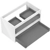 Praustuvo spintelės korpusas Mexen Box-A, 80 cm, 2 stalčiai, Baltas glossy