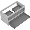 Praustuvo spintelės korpusas Mexen Box-A, 90 cm, 2 stalčiai, Pilkas matt