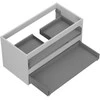 Praustuvo spintelės korpusas Mexen Box-A, 90 cm, 2 stalčiai, Pilkas matt