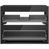 Praustuvo spintelės korpusas Mexen Box-A, 60 cm, 2 stalčiai, Juodas glossy