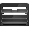 Praustuvo spintelės korpusas Mexen Box-A, 60 cm, 2 stalčiai, Juodas glossy