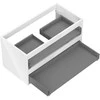 Praustuvo spintelės korpusas Mexen Box-A, 90 cm, 2 stalčiai, Baltas glossy