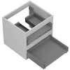 Praustuvo spintelės korpusas Mexen Box-A, 50 cm, 2 stalčiai, Pilkas matt