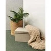 Pufas-daiktadėžė Perfecto Duo, 60x30x30 cm, taupe