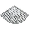 Pusapvalis dušo padėklas Besco Vexo Marble, 90 x 90 cm