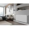 Radiatorius Mexen CC22, 400 x 400 mm, 474 W, pajungimas iš apačios per vidurį, baltas