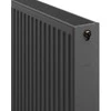 Radiatorius Mexen CC22, 600 x 2000 mm, pajungimas iš apačios per vidurį, 3305 W, antracito