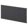 Radiatorius Mexen CH10 Hygiene, 400 x 1400 mm, 605 W, pajungimas iš šono, antracitas