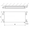 Radiatorius Mexen CVHF20 Hygiene Flat, 400 x 400 mm, apatinio pajungimo, 288 W, baltas