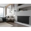 Radiatorius Mexen Flat CCF11, 300 x 1800 mm, 819 W, pajungimas iš apačios per vidurį, juodas