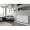 Radiatorius Mexen Flat CCF11, 500 x 1200 mm, 819 W, pajungimas iš apačios per vidurį, baltas