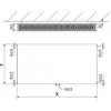 Radiatorius Mexen Flat CCF22, 400 x 2000 mm, pajungimas iš apačios per vidurį, 2276 W, juodas
