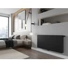 Radiatorius Mexen Flat CCF22, 600 x 1400 mm, 2215 W, pajungimas iš apačios per vidurį, juodas
