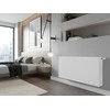 Radiatorius Mexen Flat CCF33, 600 x 1400 mm, 3081 W, pajungimas iš apačios per vidurį, baltas