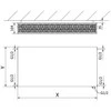 Radiatorius Mexen Flat CVF33, 400 x 1500 mm, apatinio pajungimo, 2372 W, juodas