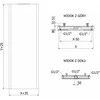 Radiatorius Mexen Flat VR20S, 1600 x 300 mm, pajungimas iš apačios per vidurį, 596 W, juodas