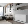 Radiatorius Mexen Line CCL22, 400 x 1100 mm, 1252 W, pajungimas iš apačios per vidurį, baltas