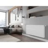 Radiatorius Mexen Line CCL22, 600 x 1800 mm, pajungimas iš apačios per vidurį, 2848 W, baltas