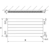 Radiatorius Mexen Line CVL11, 600 x 400 mm, apatinio pajungimo, 313 W, antracito