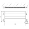 Radiatorius Mexen Line CVL21, 600 x 700 mm, apatinio pajungimo, 847 W, antracito