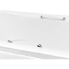 Rankenėlė voniai Besco Flex, Baltas/Chrome (1 vnt.)