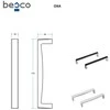 Rankenėlė voniai Besco Oxa, Baltas/Chrome (1 vnt.)