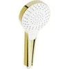 Rankinė dušo galvutė Mexen R-05, 3 funkcijos, Gold/Baltas