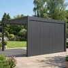 Reguliuojama panelinė siena pavėsinėms Pergola ELEGANCE/DELUXE/FUSION 4 m, Anthracite