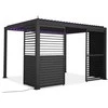 Reguliuojama žaliuzių panelė pavėsinei Pergola PREMIUM 4m, Anthracite (123,5 cm)