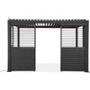 Reguliuojama žaliuzių panelė pavėsinei Pergola PREMIUM 4m, Anthracite (123,5 cm)