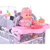 Rinkinys lėlėms 2in1 – lovytė ir maitinimo kėdutė