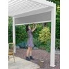 Roletas pavėsinei Pergola Premium Baltas, 4m