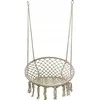 Sėdimas hamakas-sūpynės Boho, 82 cm, ecru