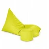 Sėdmaišis-gultas su pufu Sako XL Oxford, lime spalvos