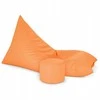 Sėdmaišis-gultas su pufu Sako XXL Oxford, oranžinis