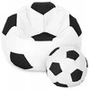 Sėdmaišis su pufu Ball XXXL (80 cm), Baltas/Juodas