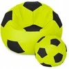 Sėdmaišis su pufu Ball XXXL (80 cm), Lime/Juodas
