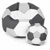 Sėdmaišis su pufu Ball XXXL (80 cm), Pilkas/Graphite/Baltas