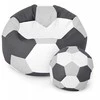 Sėdmaišis su pufu Ball XXXL (80 cm), Pilkas/Graphite/Baltas