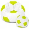 Sėdmaišis su pufu Ball XXXXL (100 cm), Baltas/Lime