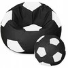Sėdmaišis su pufu Ball XXXXL (100 cm), Juodas/Baltas